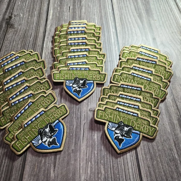 Annual fishing derby event patches