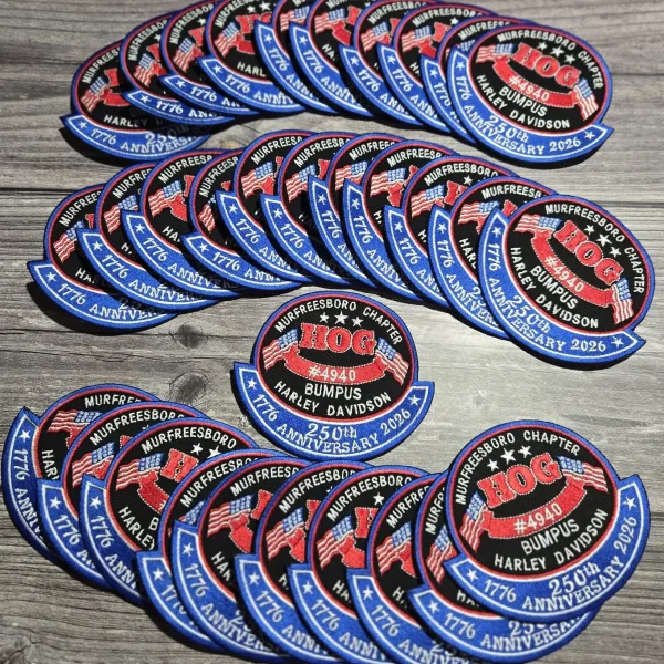 250th Birthday Chapter patches