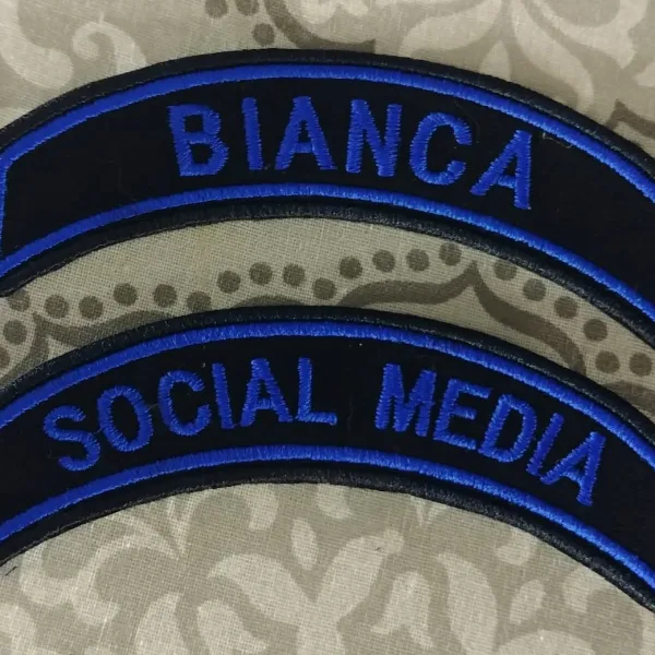 Bright blue threads